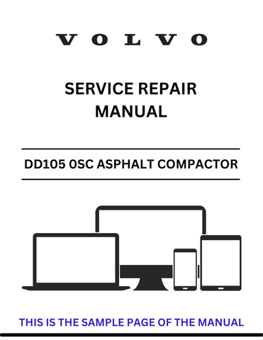 Access the VOLVO DD105 0SC Asphalt Compactor service repair manual in PDF format. Ensure optimal performance with detailed instructions and maintenance advice.
