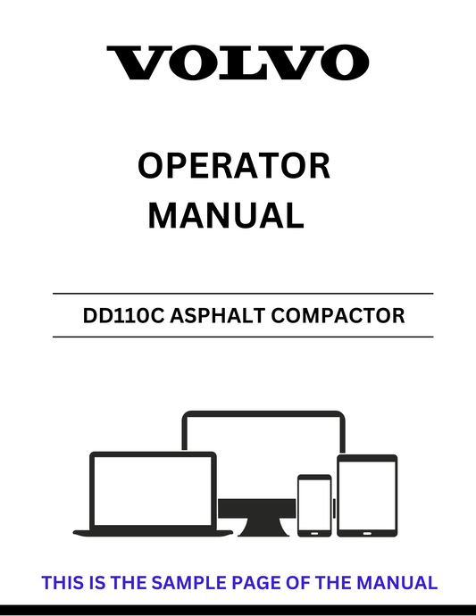 Enhance your operational efficiency with the VOLVO DD110C Asphalt Compactor Operator Manual, now available in a convenient PDF format. This comprehensive guide provides essential information on the features, functions, and maintenance of your as