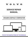 Access the VOLVO DD118HA Asphalt Compactor service repair manual in PDF format. Ensure optimal performance with detailed instructions and troubleshooting advice.