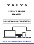Access the VOLVO DD118HFA Asphalt Compactor service repair manual in PDF format. Ensure optimal performance with detailed instructions and maintenance advice.
