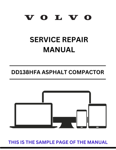 Access the VOLVO DD138HFA Asphalt Compactor service repair manual in PDF format. Ensure optimal performance with detailed instructions and troubleshooting advice.