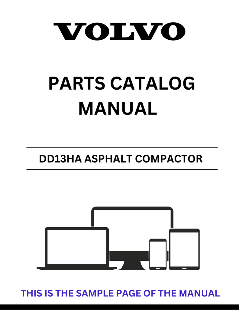 Discover the comprehensive VOLVO DD13HA Asphalt Compactor Parts Catalog ...