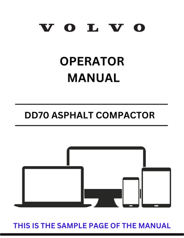Enhance your operational efficiency with the VOLVO DD70 Asphalt Compactor Operator Manual in PDF format. This comprehensive guide provides essential information for both novice and experienced operators, ensuring you maximize the performance of your compactor.