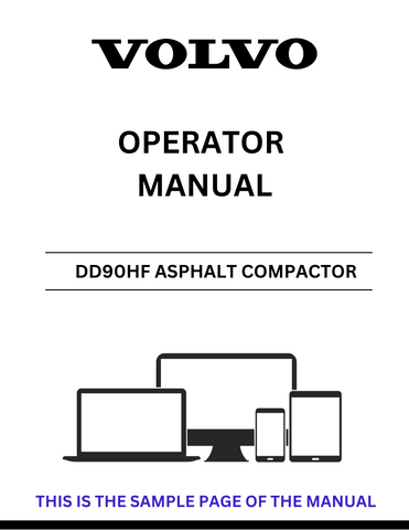 Enhance your operational efficiency with the VOLVO DD90HF Asphalt Compactor Operator Manual, now available in a convenient PDF format. This comprehensive guide provides essential information on the features, functions, and maintenance of your asphalt compactor, ensuring you get the most out of your equipment.