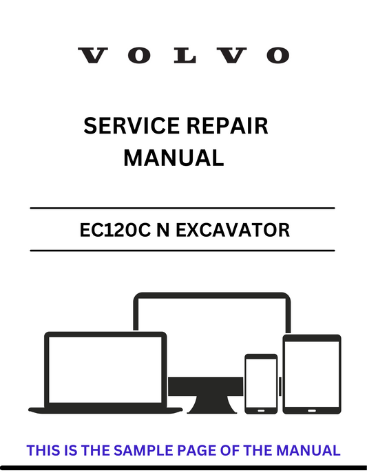 Unlock the full potential of your Volvo EC120C N Excavator with our comprehensive Service Repair Manual in PDF format. This essential guide provides detailed instructions and diagrams, ensuring you have all the information needed for effective maintenance and repairs.