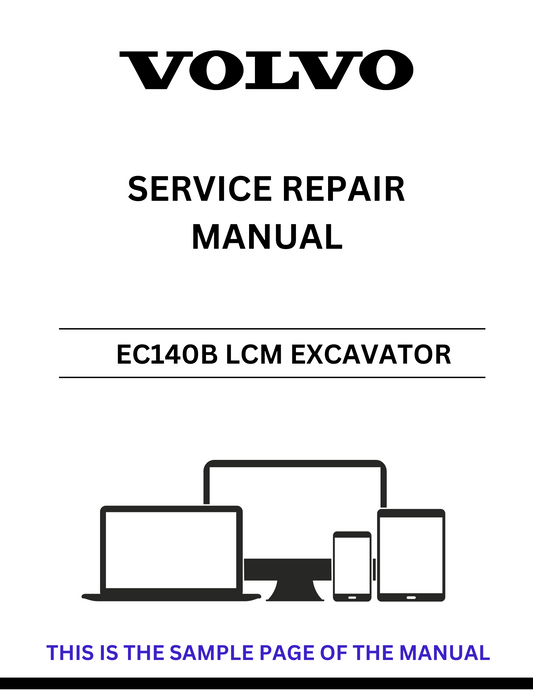Unlock the full potential of your Volvo EC140B LCM Excavator with our comprehensive Service Repair Manual in PDF format. This essential guide provides detailed instructions, diagrams, and troubleshooting tips to ensure your machine operates at peak performance.