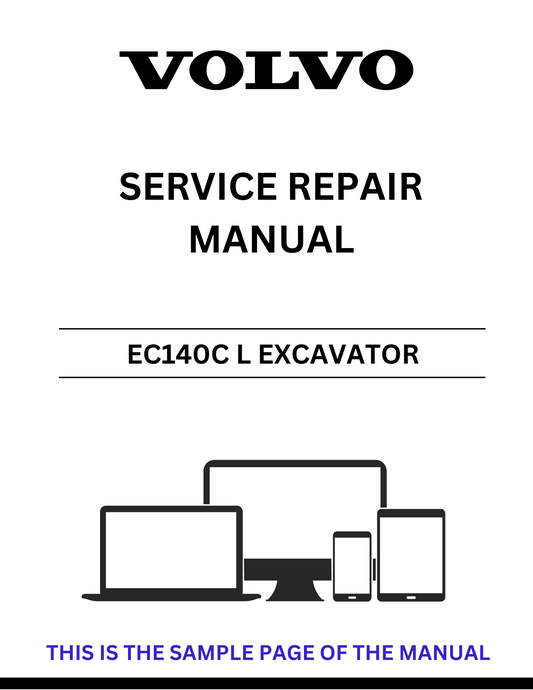  Unlock the full potential of your Volvo EC140C L Excavator with our comprehensive Service Repair Manual in PDF format. This essential guide provides detailed instructions and diagrams, ensuring you have all the information needed for effective maintenance and repairs.