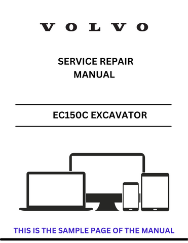 Discover the comprehensive service repair manual for the Volvo EC150C Excavator. Download the PDF file for expert guidance and maintenance tips.