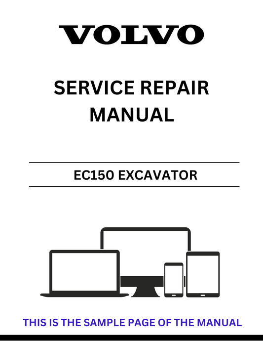 Unlock the full potential of your Volvo EC150 Excavator with our comprehensive Service Repair Manual in PDF format. This essential guide provides detailed instructions, diagrams, and troubleshooting tips to ensure your machine operates at peak performance.