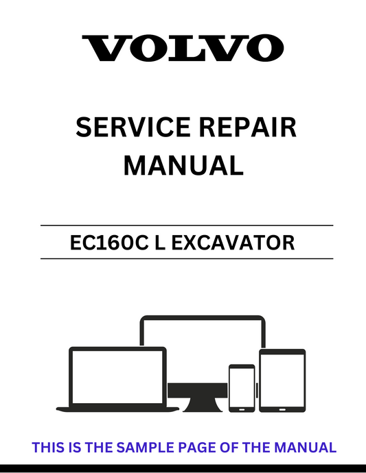 Unlock the full potential of your Volvo EC160C L Excavator with our comprehensive Service Repair Manual in PDF format. This essential guide provides detailed instructions and diagrams, ensuring you have all the information needed for effective maintenance and repairs.