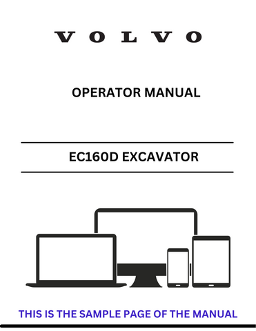  Discover the comprehensive operator manual for the VOLVO EC160D L Excavator. Download the PDF for essential guidelines and operational insights.