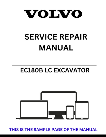 Unlock the full potential of your Volvo EC180B LC Excavator with our comprehensive Service Repair Manual in PDF format. This essential guide provides detailed instructions and diagrams, ensuring you have all the information needed for effective maintenance and repairs.