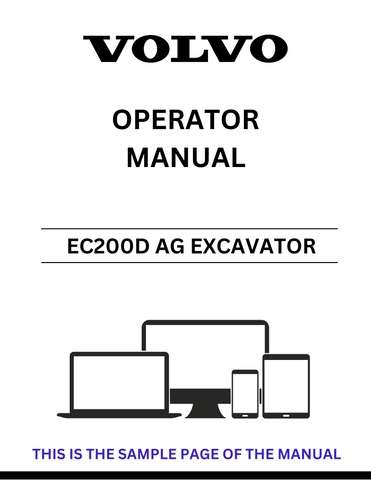Enhance your operational efficiency with the VOLVO EC200D AG Excavator Operator Manual, now available in a convenient PDF format. This comprehensive guide is designed to provide you with all the essential information needed to operate your excavator safely and effectively.