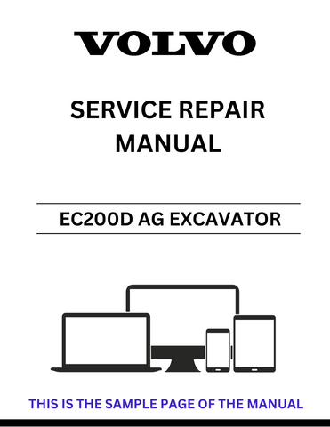 Unlock the full potential of your Volvo EC200D AG Excavator with our comprehensive Service Repair Manual in PDF format. This essential guide provides detailed instructions and diagrams, ensuring you have all the information needed for effective maintenance and repairs.