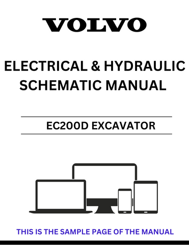 Discover the comprehensive VOLVO EC200D Excavator Electrical and Hydraulic Schematic Manual, designed to enhance your understanding and maintenance of this powerful machine. This PDF file provides detailed diagrams and schematics, ensuring you have all the necessary information at your fingertips for efficient troubleshooting and repairs.