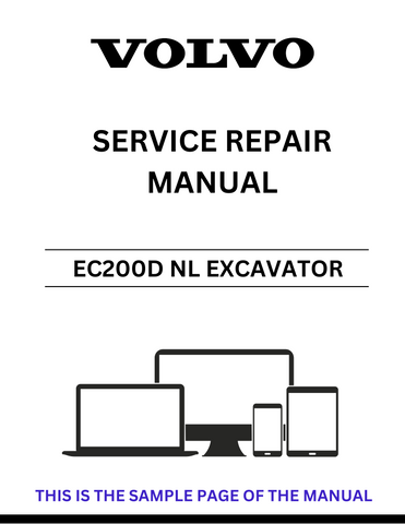 Discover the ultimate resource for maintaining your Volvo EC200D NL Excavator with our comprehensive Service Repair Manual in PDF format. This manual is meticulously designed to provide you with detailed instructions, diagrams, and troubleshooting tips, ensuring that you can perform repairs and maintenance with confidence.