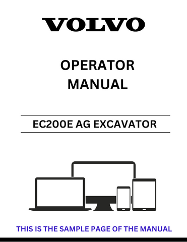 Discover the essential VOLVO EC200E AG Excavator Operator Manual, now available in a convenient PDF format. This comprehensive guide is designed to enhance your understanding of the excavator's features, ensuring you operate it safely and efficiently.