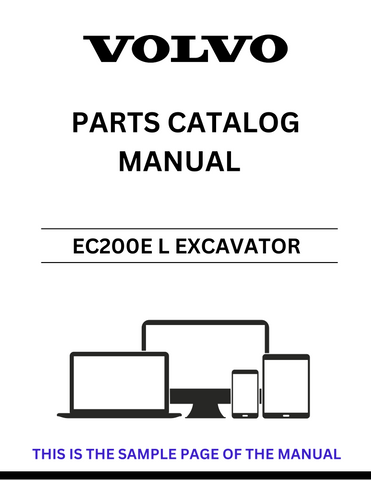 Discover the comprehensive VOLVO EC200E L Excavator Parts Catalog Manual, designed specifically for serial numbers 310011-314000 and 314001. This PDF file serves as an essential resource for anyone looking to maintain or repair their excavator, providing detailed diagrams and part numbers for easy identification.