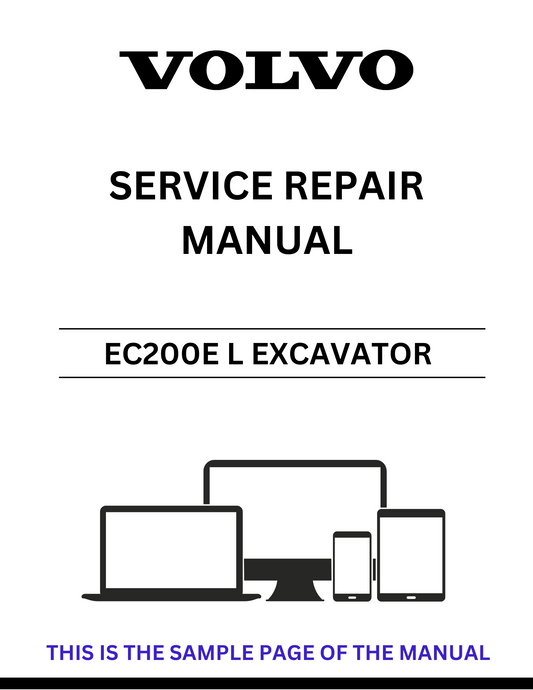 This comprehensive PDF service repair manual for the VOLVO EC200E L Excavator is an essential resource for any technician or DIY enthusiast. It provides detailed instructions and diagrams to help you understand the intricacies of your machine, ensuring efficient maintenance and repairs.