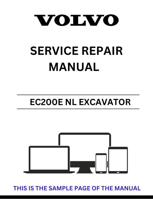Unlock the full potential of your Volvo EC200E NL Excavator with our comprehensive Service Repair Manual in PDF format. This essential guide provides detailed instructions and diagrams, ensuring you have all the information needed for effective maintenance and repairs.