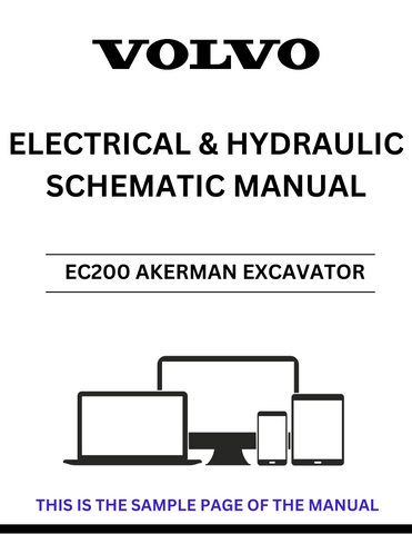 Discover the essential VOLVO EC200 Akerman Excavator Electrical and Hydraulic Schematic Manual, now available in a convenient PDF format. This comprehensive guide provides detailed schematics that are crucial for understanding the electrical and hydraulic systems of your excavator, ensuring optimal performance and maintenance.