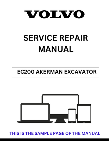 Discover the ultimate resource for maintaining your Volvo EC200 Akerman Excavator with our comprehensive Service Repair Manual in PDF format. This manual is meticulously designed to provide you with detailed instructions, diagrams, and troubleshooting tips, ensuring that you can perform repairs and maintenance with confidence.