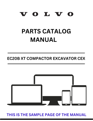  Discover the comprehensive VOLVO EC20B XT Compactor Excavator CEX Parts Catalog Manual, designed specifically for serial numbers 60151-80000. This PDF file is an essential resource for anyone looking to maintain or repair their excavator, providing detailed diagrams and part numbers to ensure you have everything you need at your fingertips.