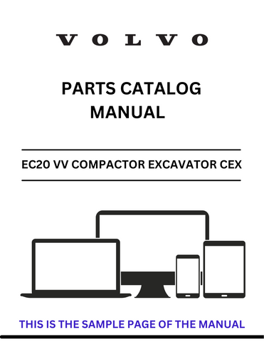 Discover the comprehensive VOLVO EC20 VV Compactor Excavator CEX Parts Catalog Manual, designed specifically for serial numbers 10151-99999. This PDF file is an essential resource for anyone looking to maintain or repair their excavator, providing detailed diagrams and part numbers to ensure you find exactly what you need.