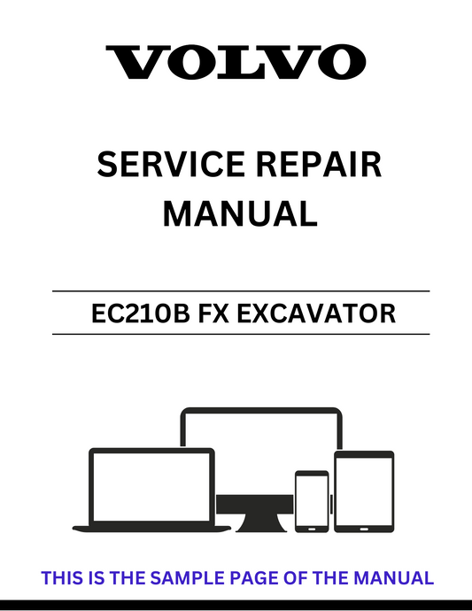 Unlock the full potential of your Volvo EC210B FX Excavator with our comprehensive Service Repair Manual in PDF format. This essential guide provides detailed instructions, diagrams, and troubleshooting tips to ensure your machine operates at peak performance.