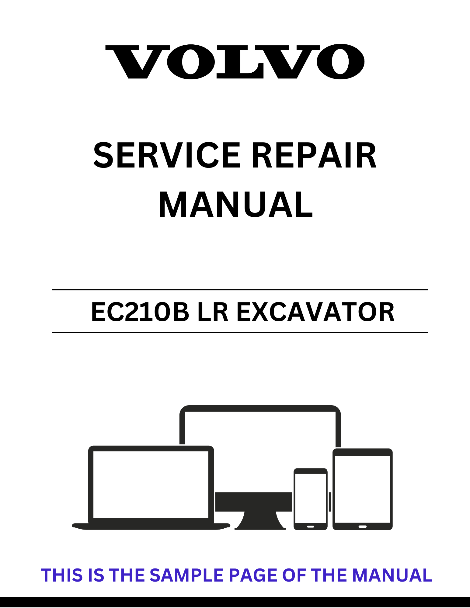 Unlock the full potential of your Volvo EC210B LR Excavator with our comprehensive Service Repair Manual in PDF format. This essential guide provides detailed instructions, diagrams, and troubleshooting tips to ensure your machine operates at peak performance.