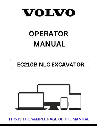 Enhance your operational efficiency with the VOLVO EC210B NLC Excavator Operator Manual, now available in a convenient PDF format. This comprehensive guide is designed to provide you with all the essential information needed to operate your excavator safely and effectively.