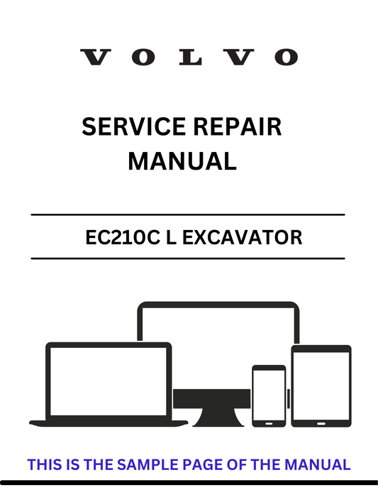 Unlock the full potential of your Volvo EC210C L Excavator with our comprehensive Service Repair Manual in PDF format. This essential guide provides detailed instructions and diagrams, ensuring you have all the information needed for effective maintenance and repairs.