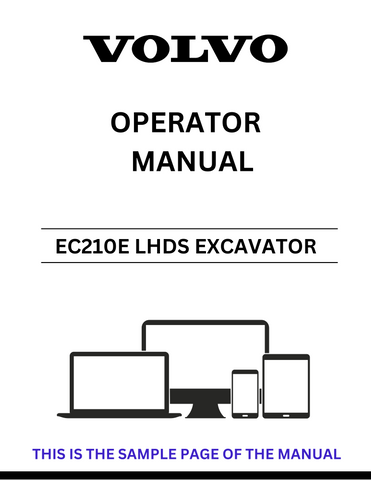 Enhance your operational efficiency with the VOLVO EC210E LHDS Excavator Operator Manual, now available in a convenient PDF format. This comprehensive guide is designed to provide you with all the essential information needed to operate your excavator safely and effectively.
