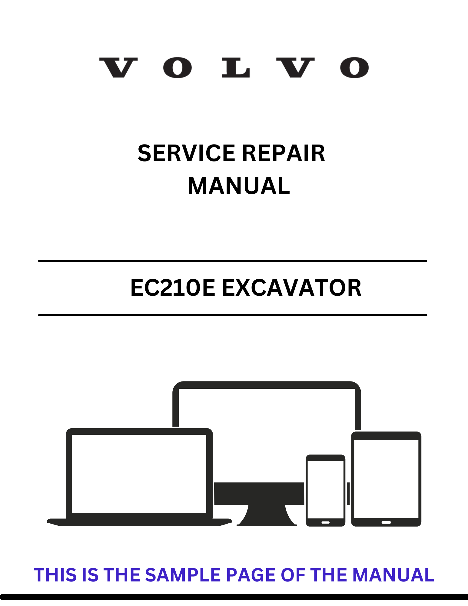 Discover the comprehensive service repair manual for the VOLVO EC210E S Excavator. Download the PDF for expert guidance and maintenance tips today.