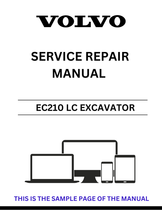 Unlock the full potential of your Volvo EC210 LC Excavator with our comprehensive Service Repair Manual in PDF format. This essential guide provides detailed instructions, diagrams, and troubleshooting tips to ensure your machine operates at peak performance.
