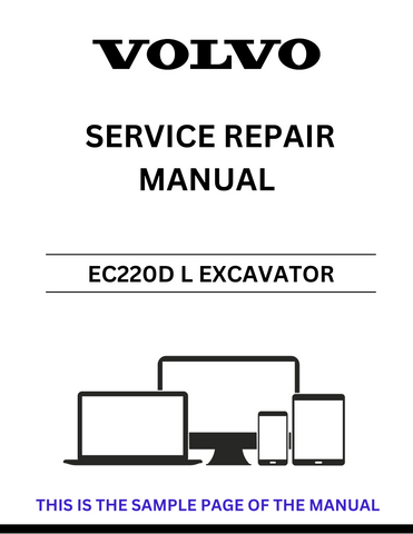Unlock the full potential of your VOLVO EC220D L Excavator with our comprehensive Service Repair Manual in PDF format. This essential guide provides detailed instructions and diagrams, ensuring you have all the information needed for effective maintenance and repairs.