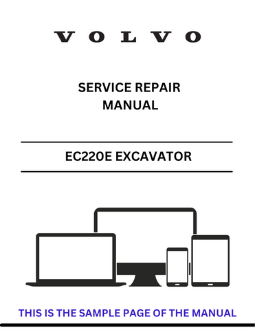 Discover the comprehensive service repair manual for the VOLVO EC220E LD Excavator. Download the PDF file for expert guidance and maintenance tips.