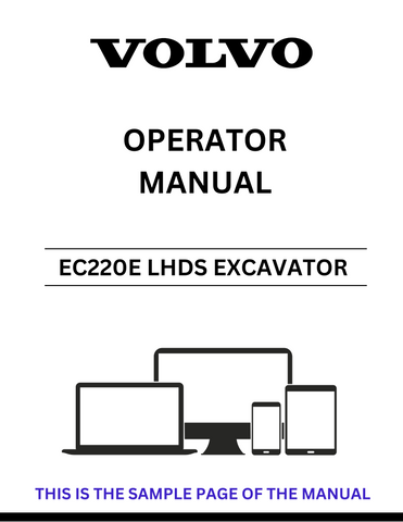  Enhance your operational efficiency with the VOLVO EC220E LHDS Excavator Operator Manual, available in a convenient PDF format. This comprehensive guide provides essential information for both novice and experienced operators, ensuring you can maximize the performance of your excavator.