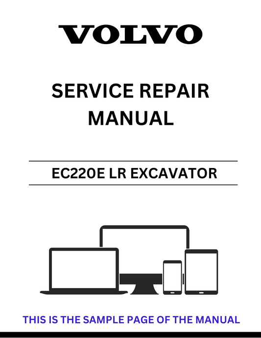  Unlock the full potential of your Volvo EC220E LR Excavator with our comprehensive Service Repair Manual in PDF format. This essential guide provides detailed instructions and diagrams, ensuring you have all the information needed for effective maintenance and repairs.