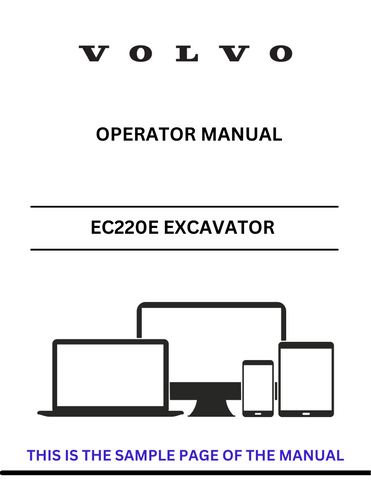 Discover the comprehensive operator manual for the VOLVO EC220E NH Excavator. Download the PDF for essential guidelines and operational insights.
