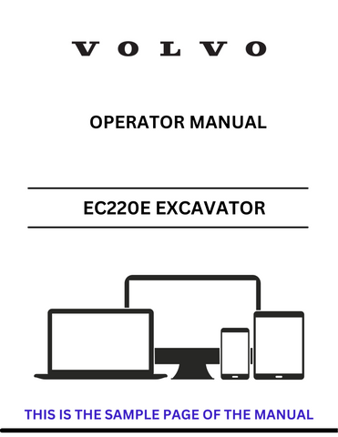 Discover the comprehensive operator manual for the VOLVO EC220E NLD Excavator. Download the PDF for essential guidelines and operational insights.