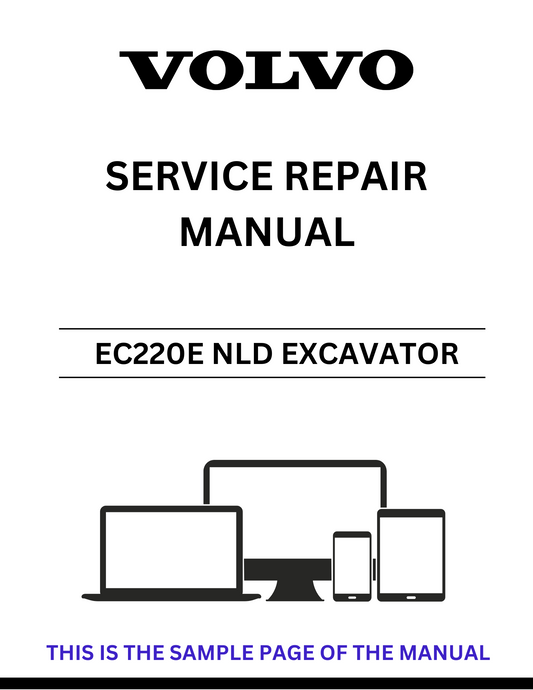 Unlock the full potential of your Volvo EC220E NLD Excavator with our comprehensive Service Repair Manual in PDF format. This essential guide provides detailed instructions and diagrams, ensuring you have all the information needed for effective maintenance and repairs.