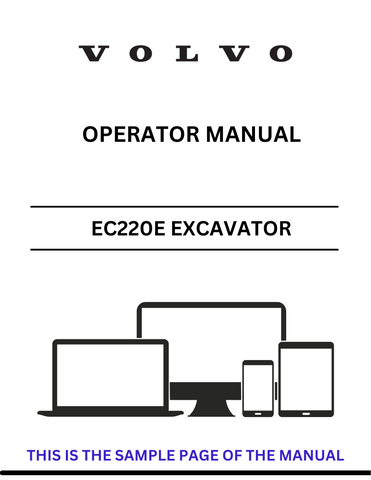 Discover the comprehensive operator manual for the VOLVO EC220E NL Excavator. Download the PDF for essential guidelines and operational insights.