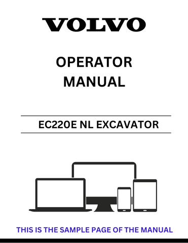 Enhance your operational efficiency with the VOLVO EC220E NL Excavator Operator Manual, available in a convenient PDF format. This comprehensive guide provides essential information for both novice and experienced operators, ensuring you can maximize the performance of your excavator.