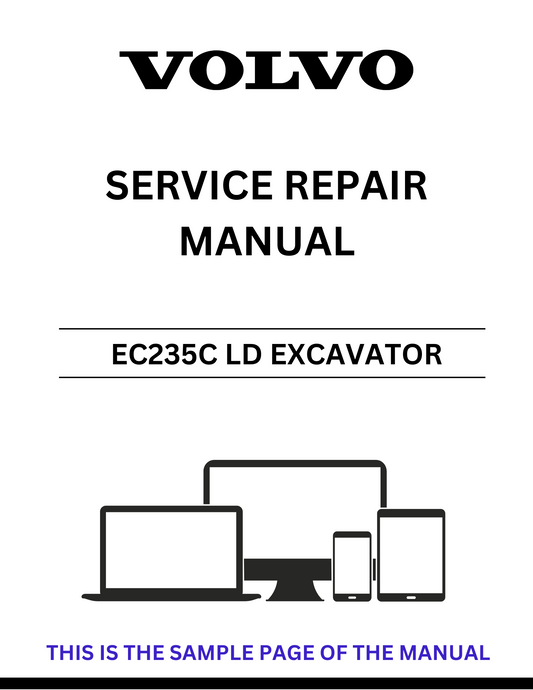 Unlock the full potential of your Volvo EC235C LD Excavator with our comprehensive Service Repair Manual in PDF format. This essential guide provides detailed instructions, diagrams, and troubleshooting tips to ensure your machine operates at peak performance.