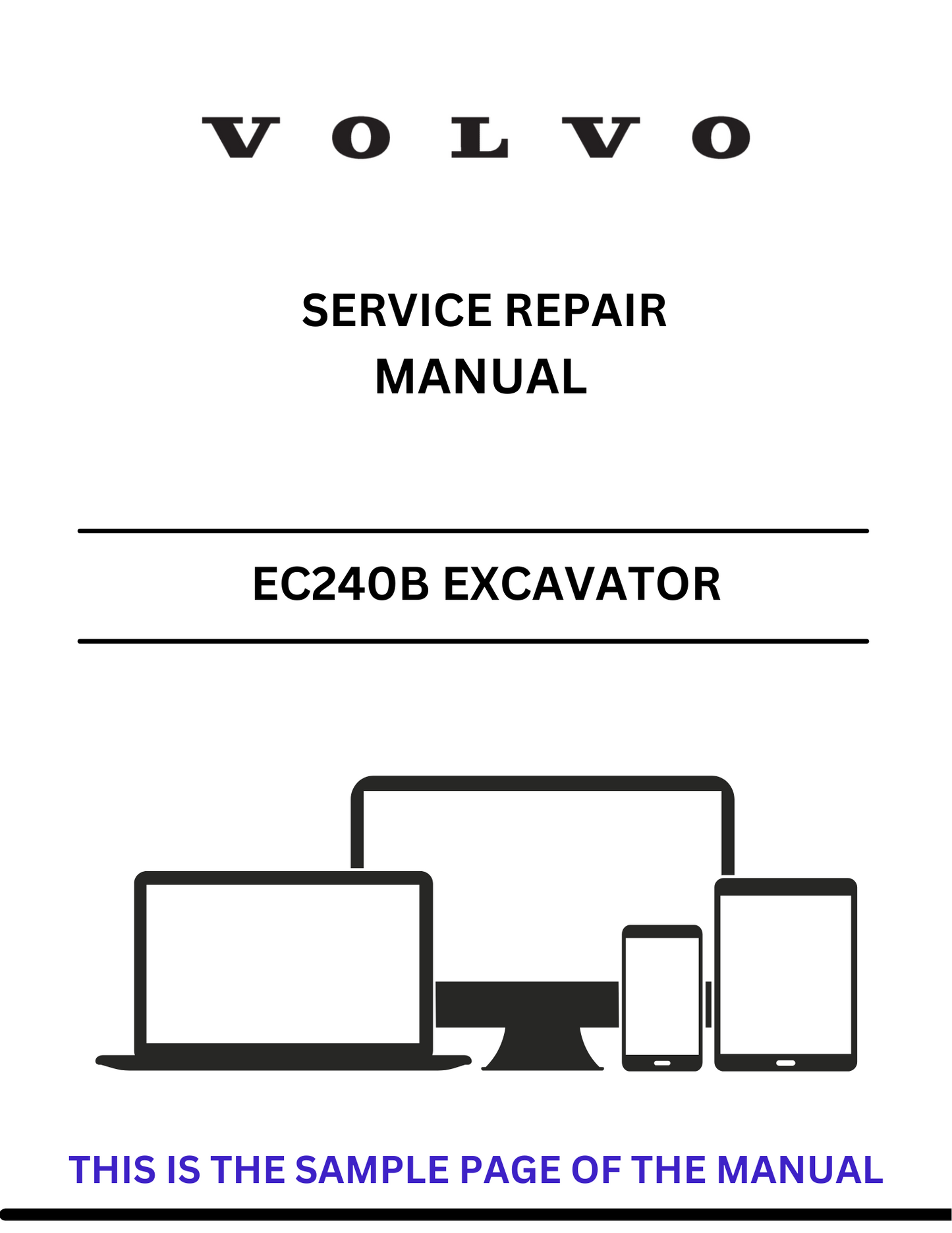 Discover the comprehensive service repair manual for the VOLVO EC240B FX Excavator. Download the PDF for expert guidance and maintenance tips.