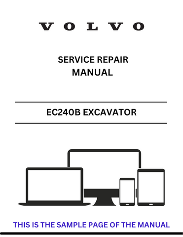 Discover the comprehensive service repair manual for the VOLVO EC240B NLC Excavator. Download the PDF file for expert guidance and maintenance tips.