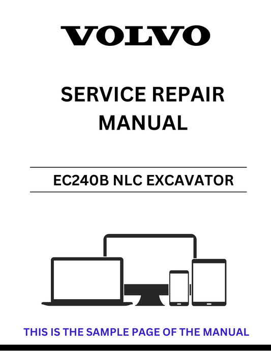 Unlock the full potential of your VOLVO EC240B NLC Excavator with our comprehensive Service Repair Manual in PDF format. This essential guide provides detailed instructions, diagrams, and troubleshooting tips to ensure your machine operates at peak performance.