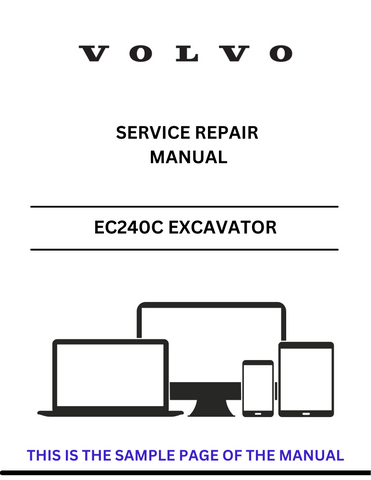 Discover the comprehensive service repair manual for the VOLVO EC240C L Excavator. Download the PDF for expert guidance and maintenance tips today.