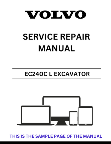 Unlock the full potential of your VOLVO EC240C L Excavator with our comprehensive Service Repair Manual in PDF format. This essential guide provides detailed instructions, diagrams, and troubleshooting tips to ensure your machine operates at peak performance.